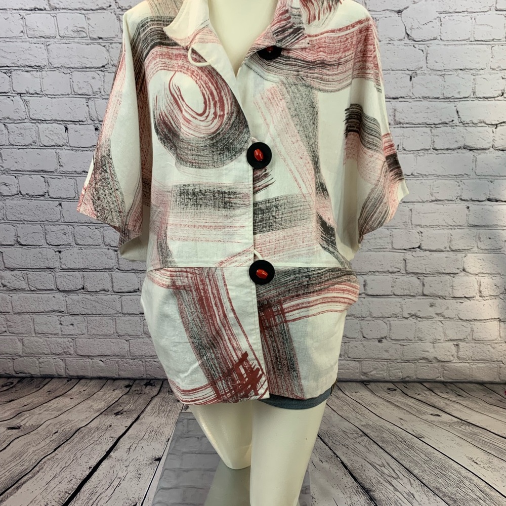 Abstract Print Women's Blouse